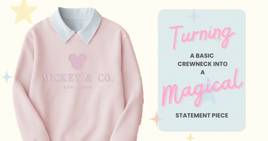 Turn a Basic crewneck into a Magical Statement Piece