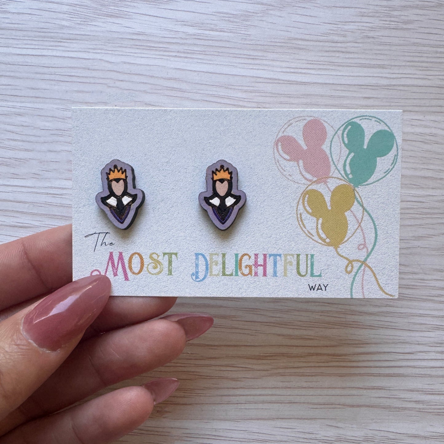 Evil Queen Inspired Stud Earrings