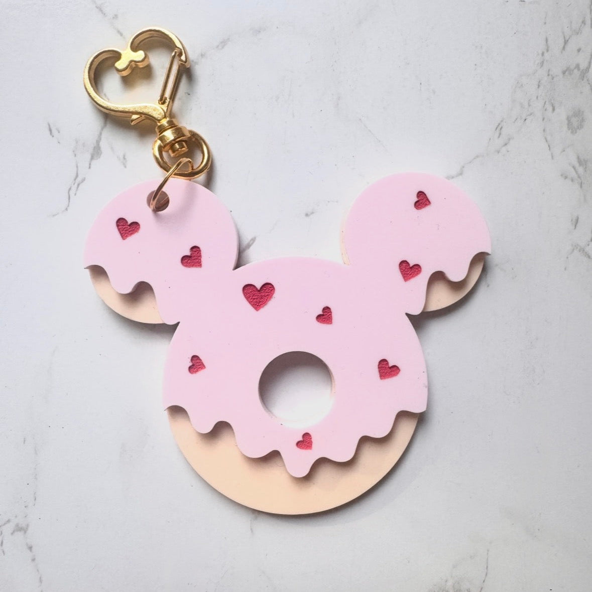 Sweetheart Mickey Donut Bag Charm