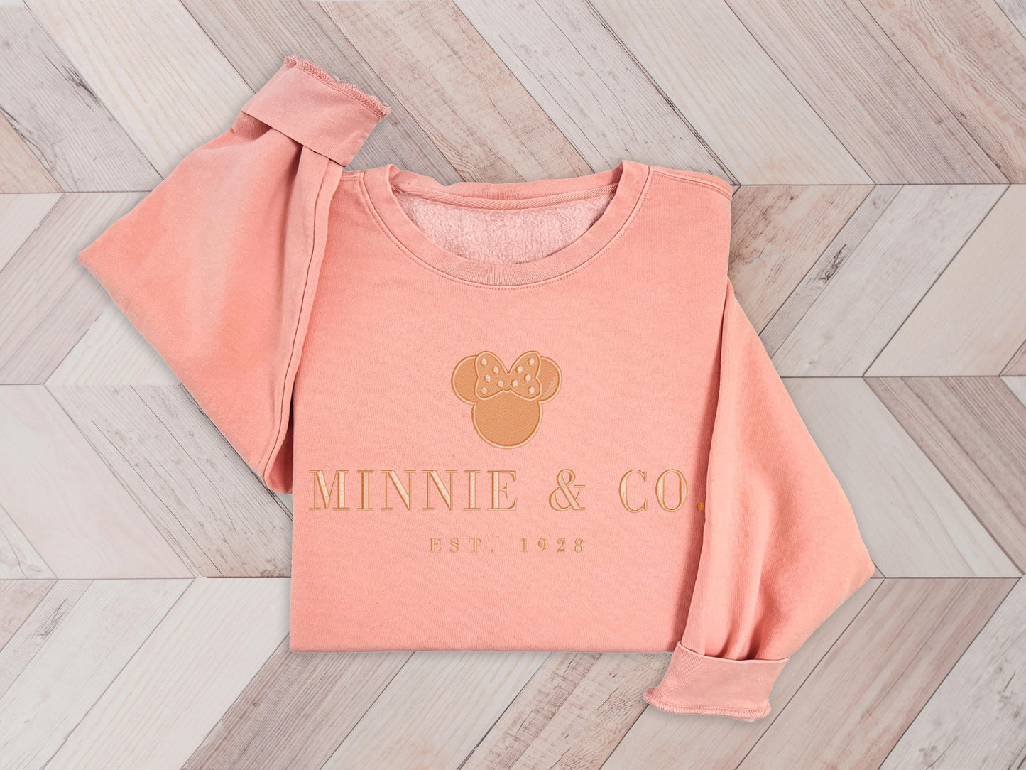 Minnie & Co.™ Monotone Sweatshirt – Minimalist Character-Inspired Crewneck (Pastel Edition)