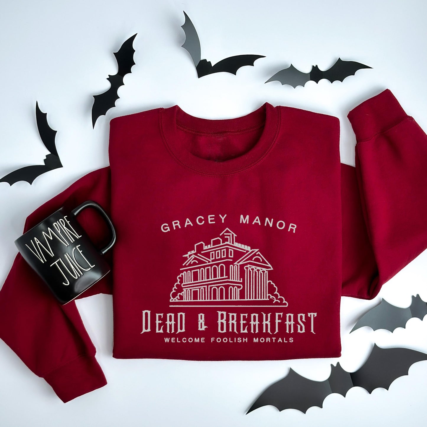Gracey Manor "Dead & Breakfast" Sweater