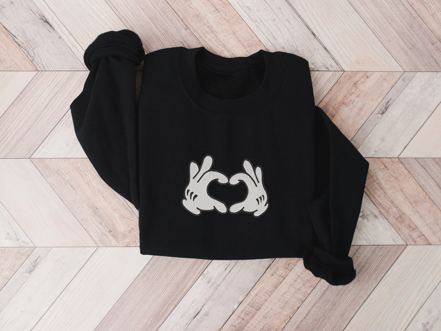 Mickey Heart Hand Sweater