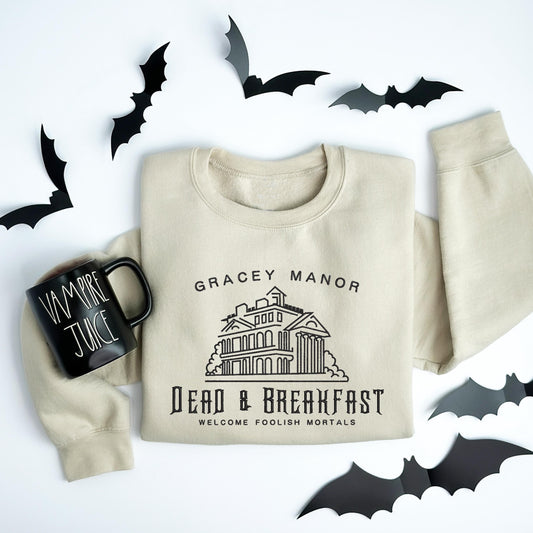 Gracey Manor "Dead & Breakfast" Sweater