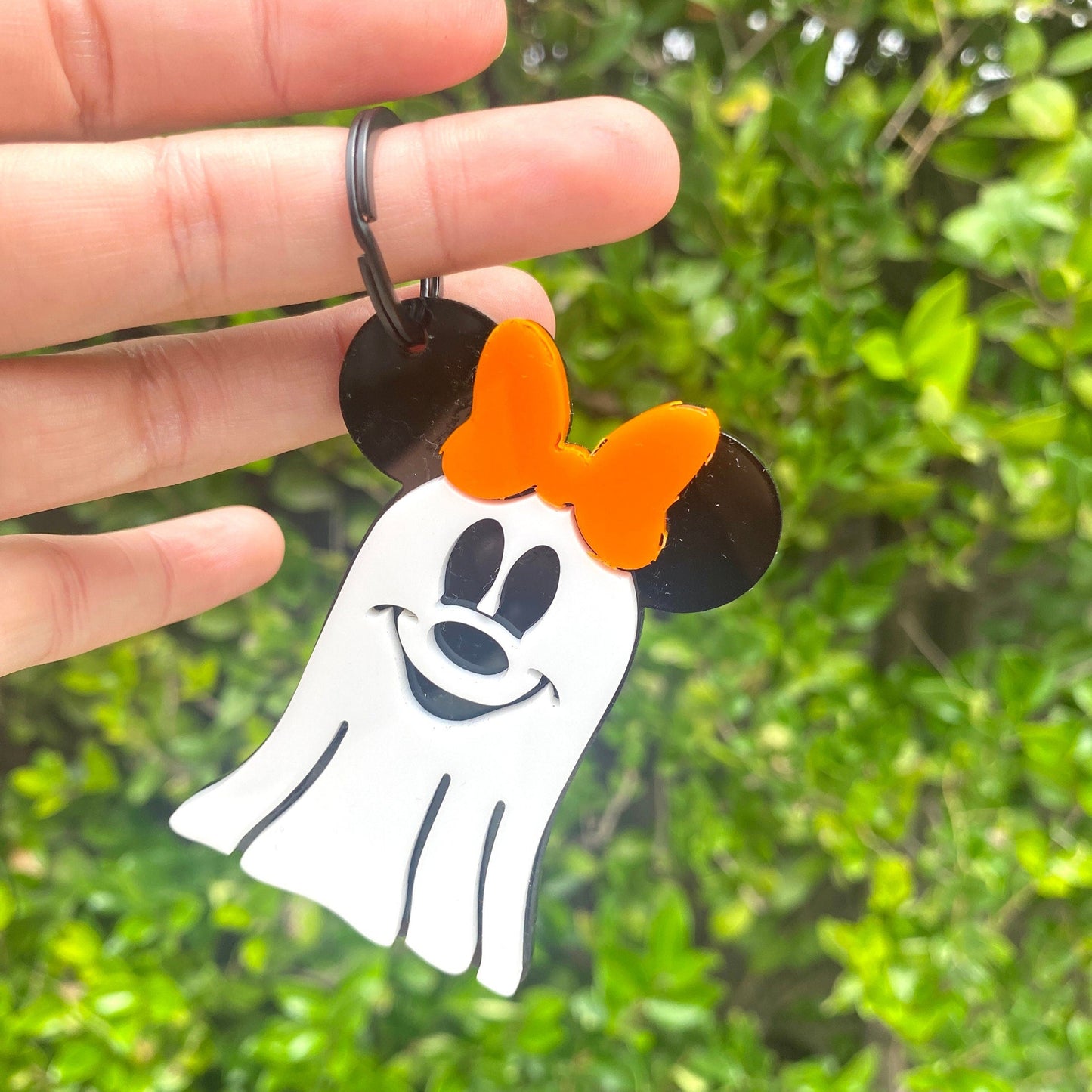 Minnie Ghost Bag Charm/Keychain