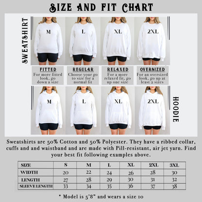 Aurora Collegiate Block Letter Sweatshirt – Minimalist Princess-Inspired Crewneck