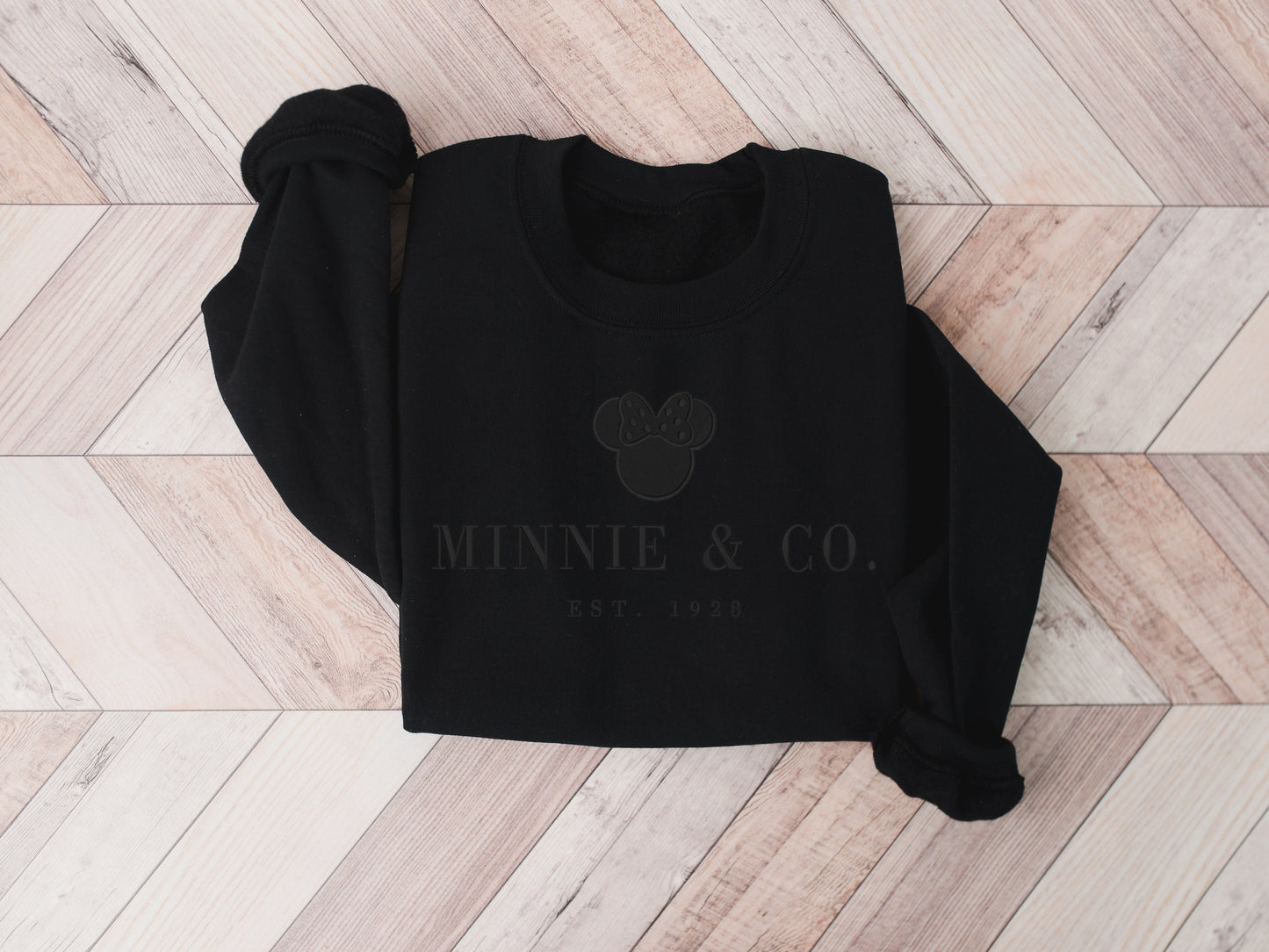 Minnie & Co.™ Monotone Sweatshirt – Minimalist Character-Inspired Crewneck - Fall Colors