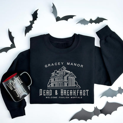 Gracey Manor "Dead & Breakfast" Sweater
