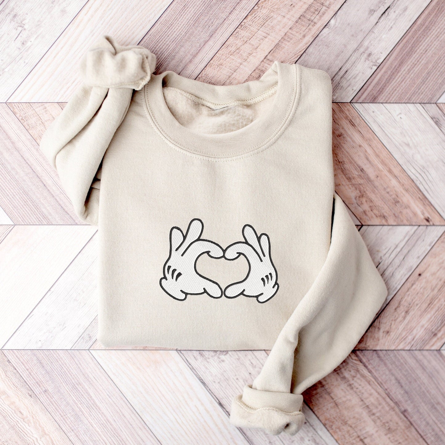 Mickey Heart Hand Sweater