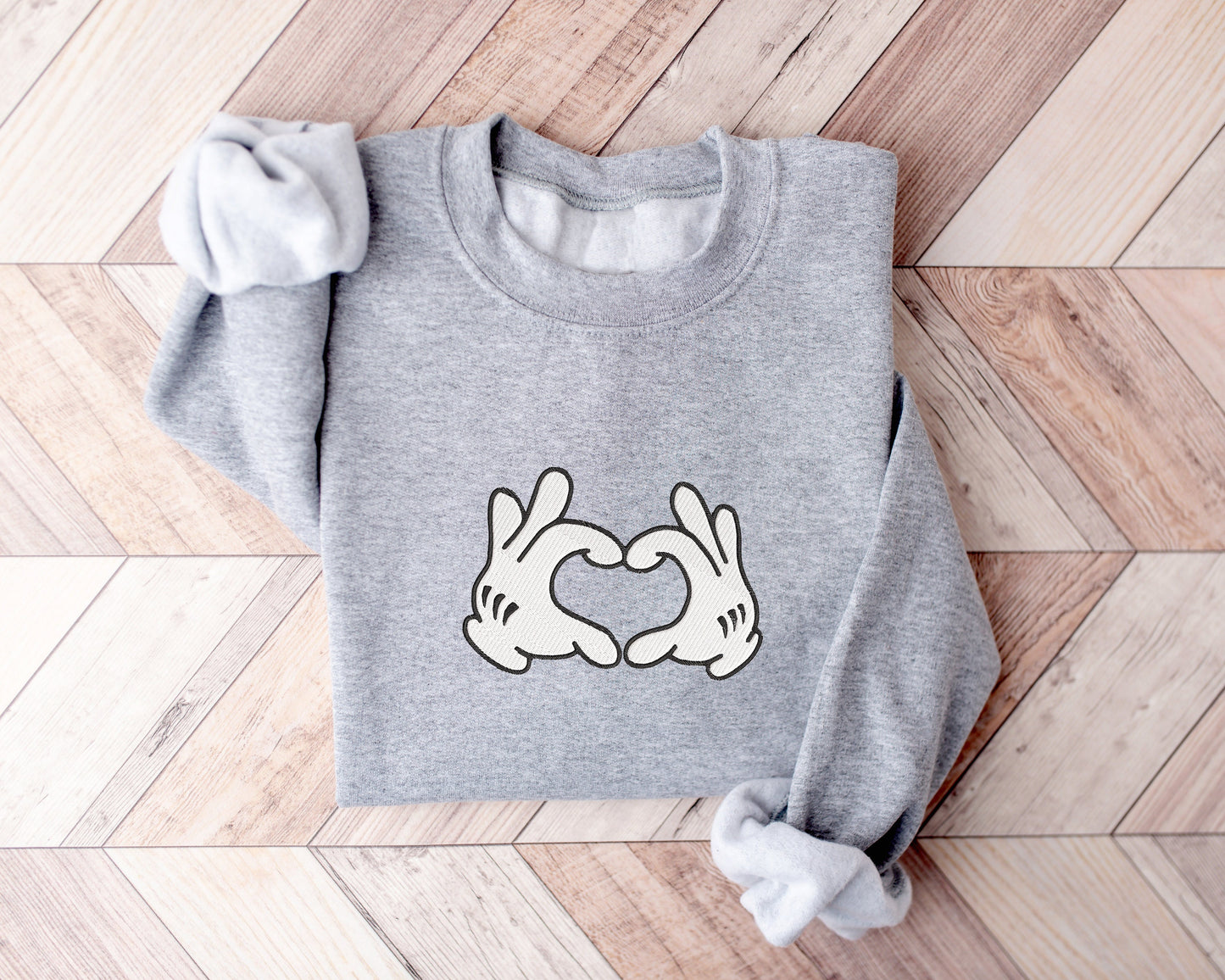Mickey Heart Hand Sweater