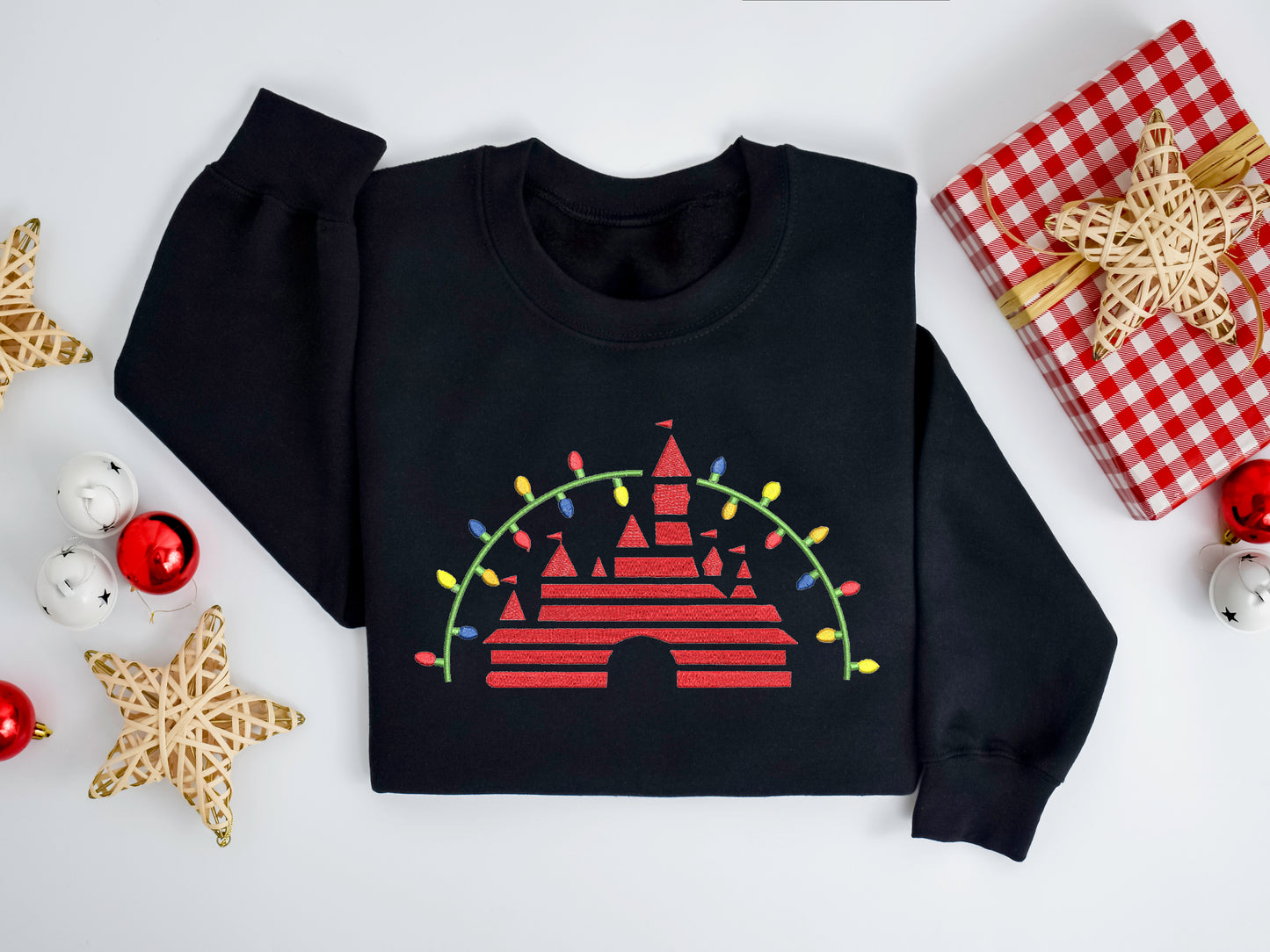 Holiday Castle Lights Sweater