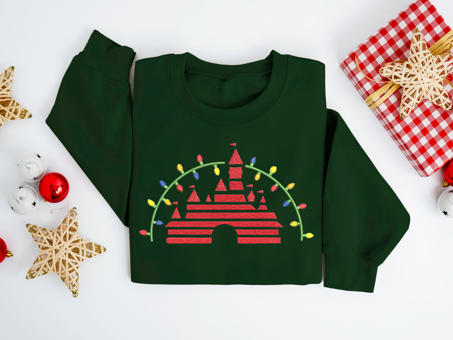 Holiday Castle Lights Sweater