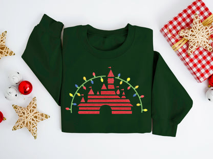 Holiday Castle Lights Sweater