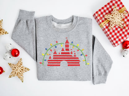 Holiday Castle Lights Sweater
