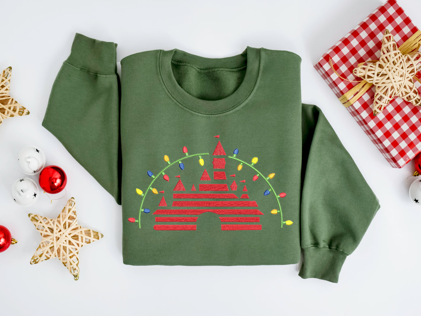 Holiday Castle Lights Sweater