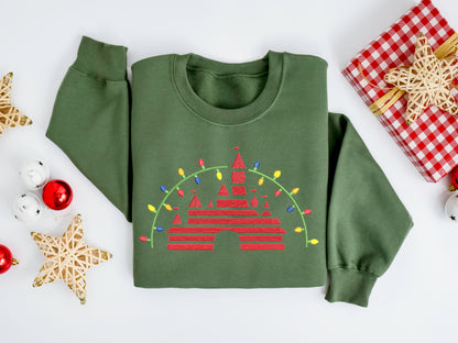 Holiday Castle Lights Sweater