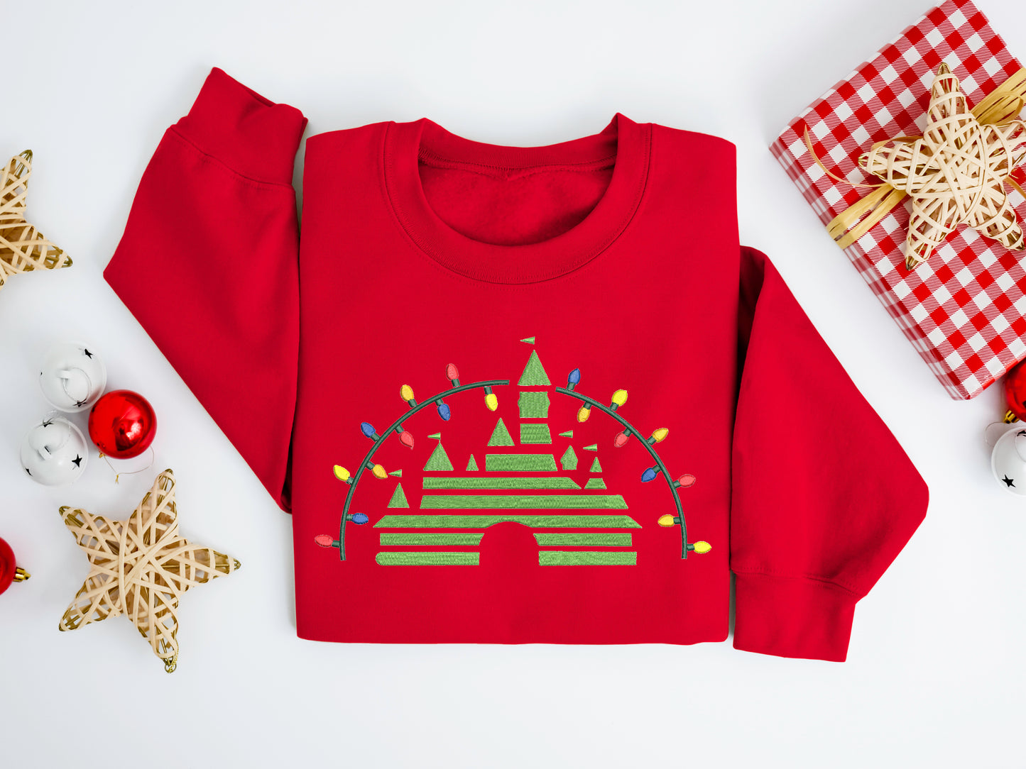 Holiday Castle Lights Sweater
