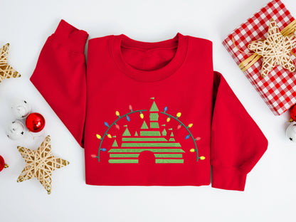 Holiday Castle Lights Sweater