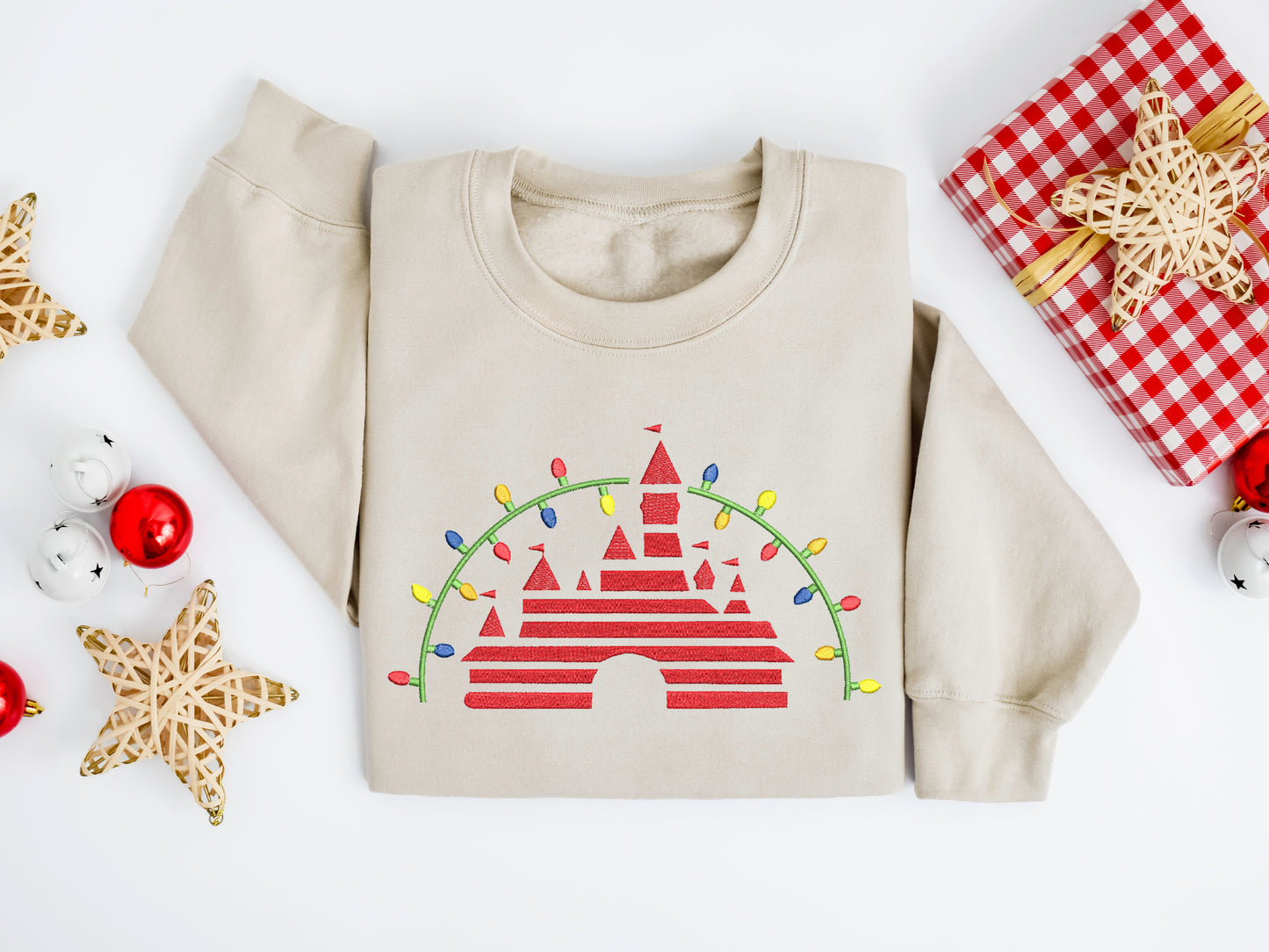 Holiday Castle Lights Sweater