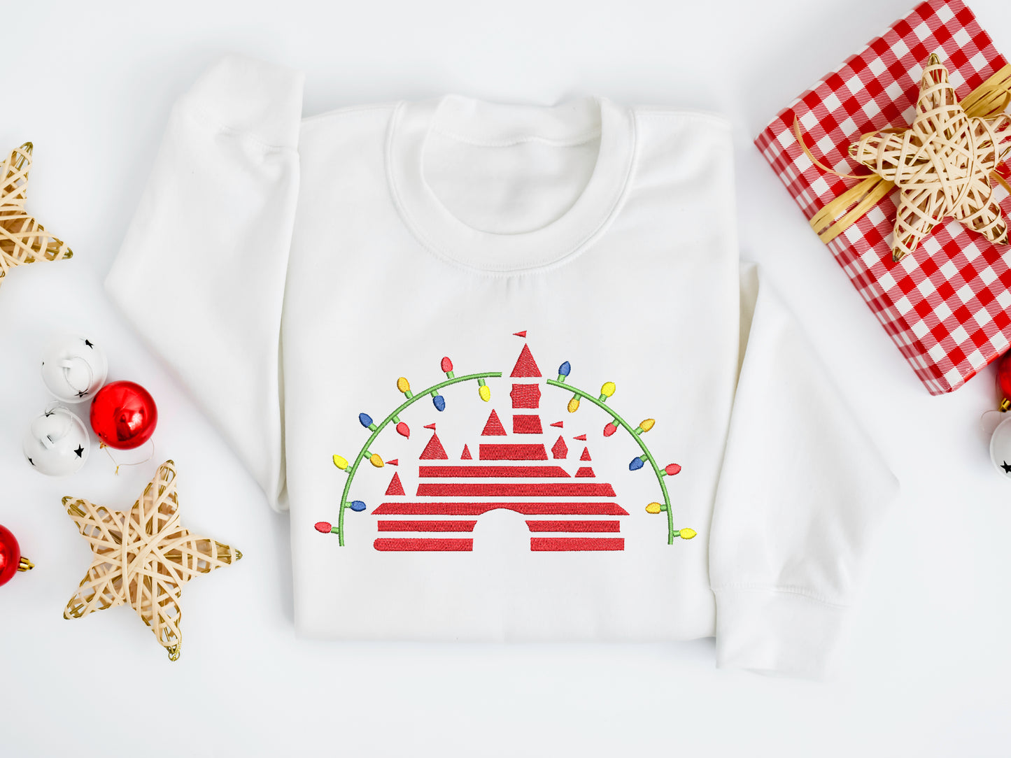 Holiday Castle Lights Sweater