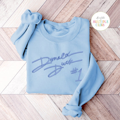 Donald Duck Autograph Monotone Sweatshirt