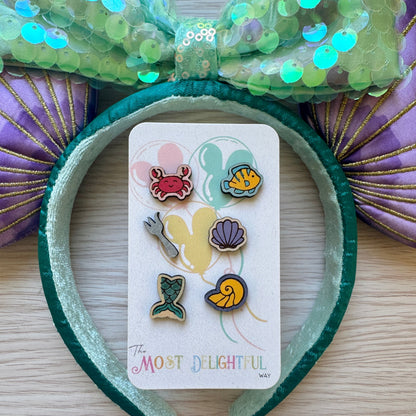 Under the Sea Little mermaid Inspired Earring Set