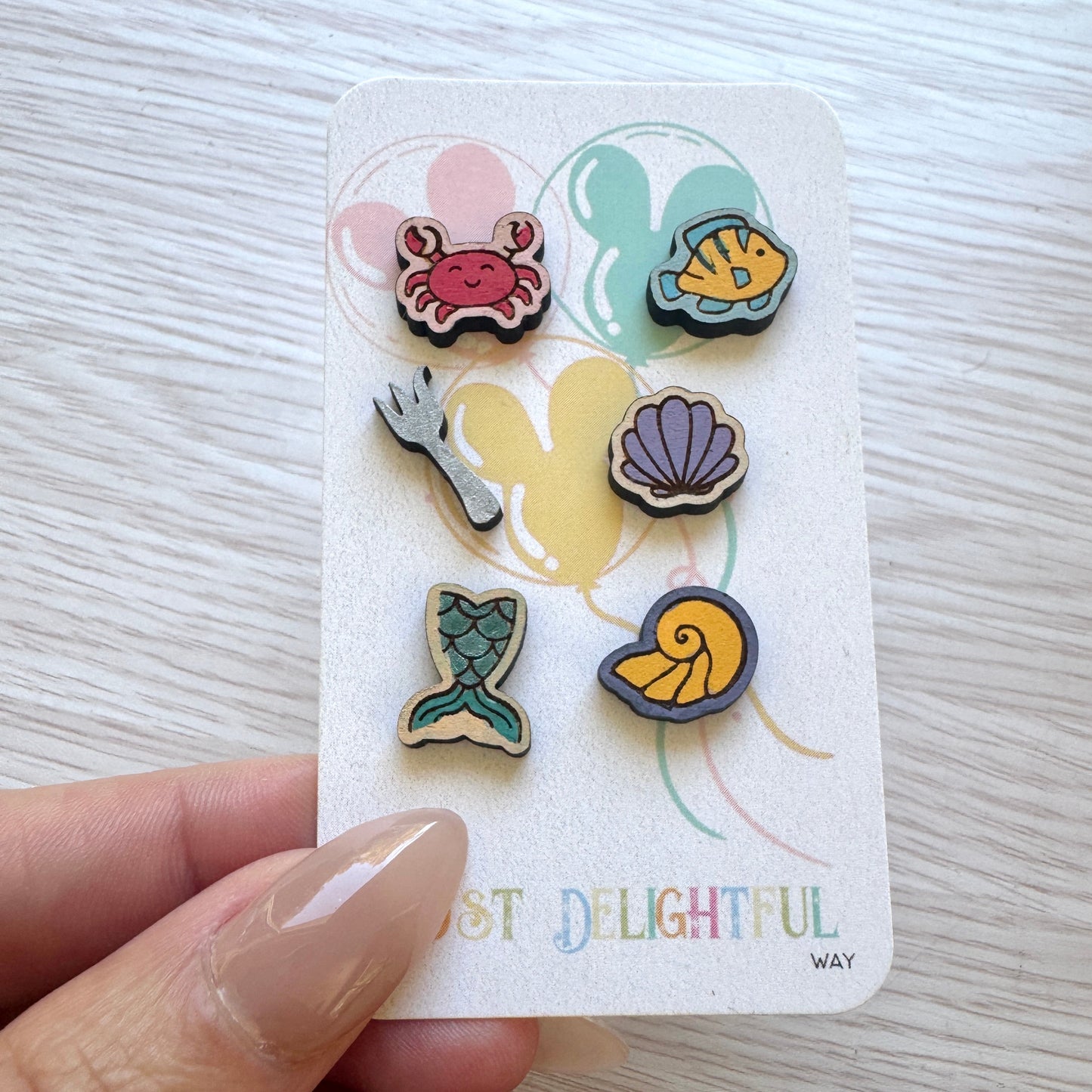 Under the Sea Little mermaid Inspired Earring Set