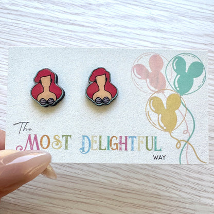Ariel Little mermaid Inspired Earrings
