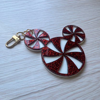 Mickey Peppermint Bag Charm/Keychain
