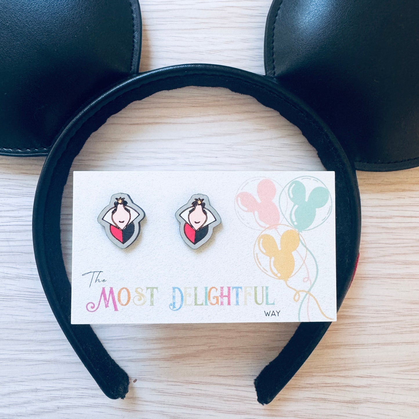 Queen of Hearts Inspired Stud Earrings