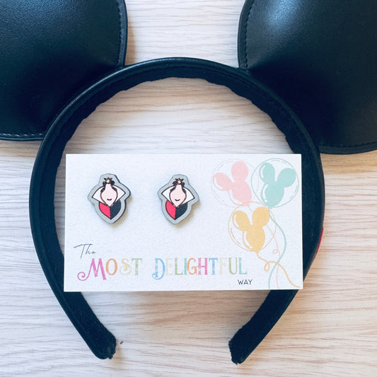 Queen of Hearts Inspired Stud Earrings