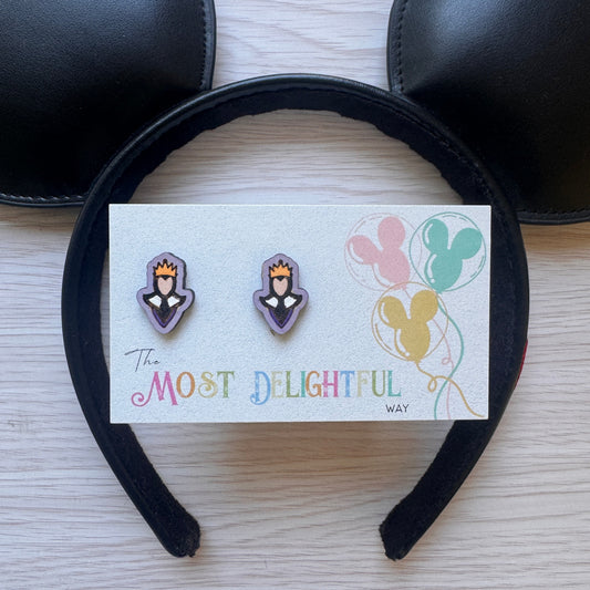 Evil Queen Inspired Stud Earrings