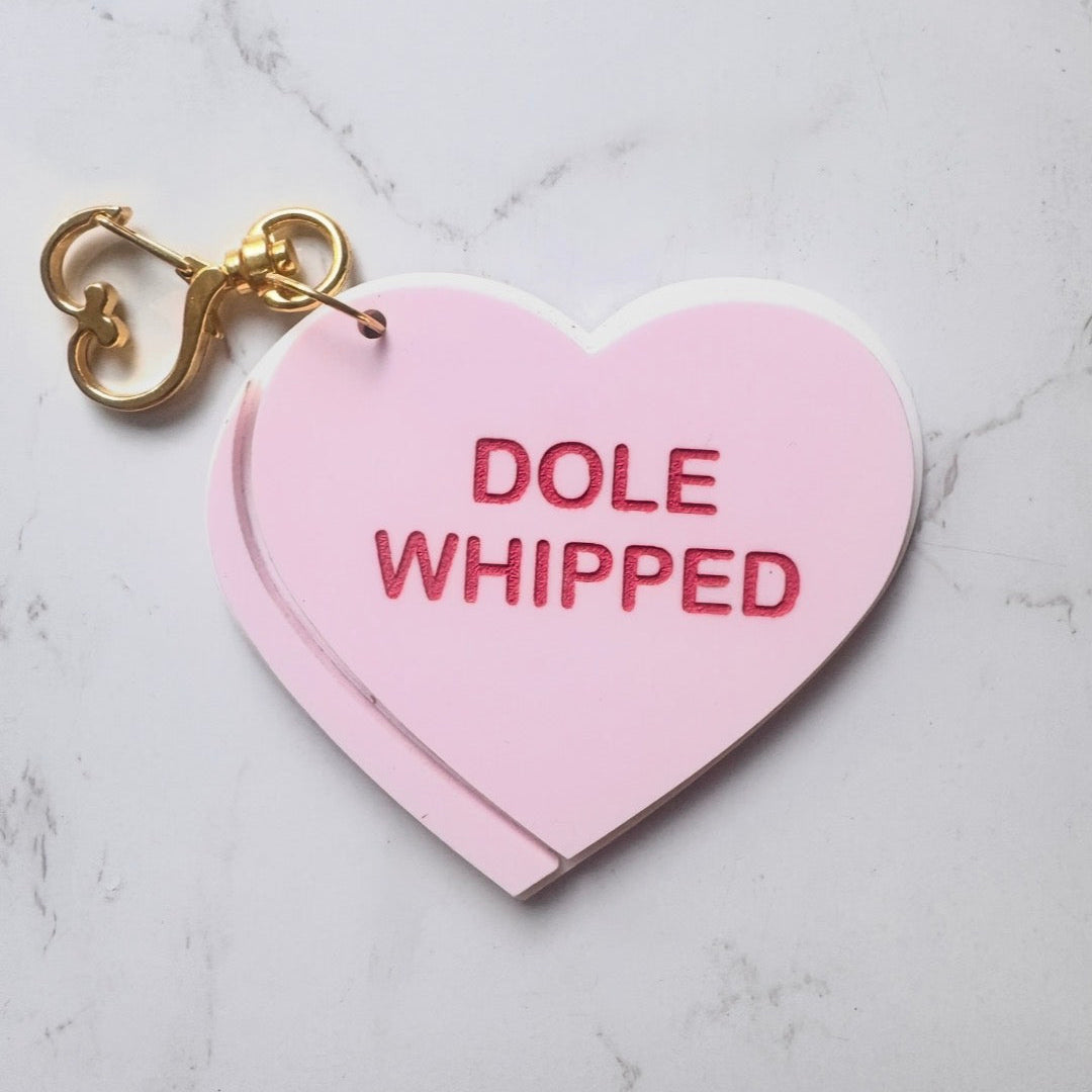Dole Whipped Candy Heart Bag Charm