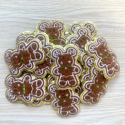 Mickey Chenille Gingerbread Patch
