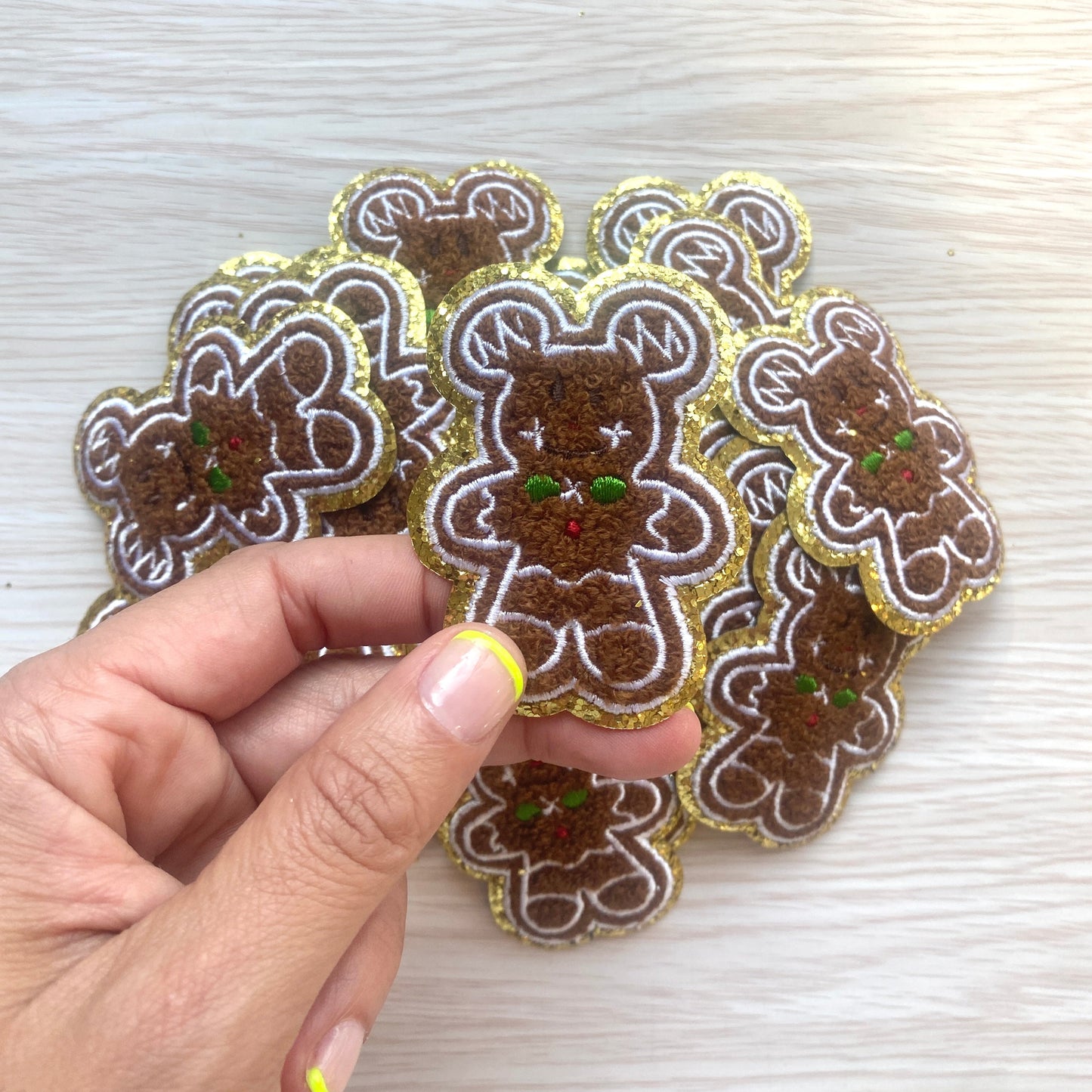 Mickey Chenille Gingerbread Patch