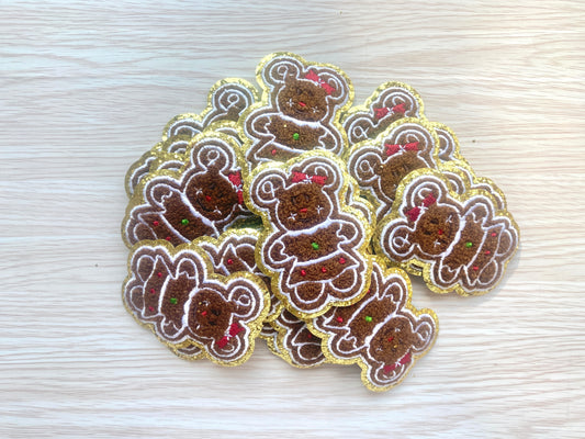 Minnie Chenille Gingerbread Patch