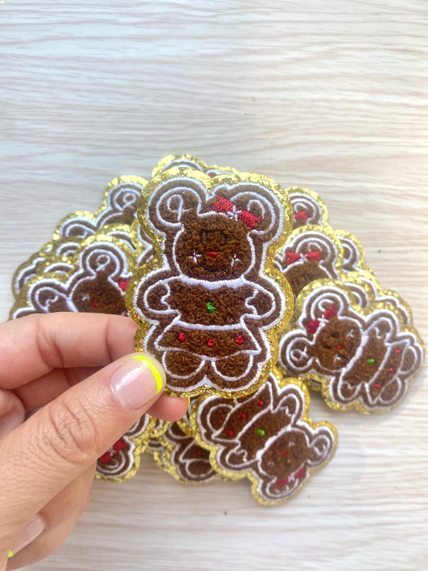 Minnie Chenille Gingerbread Patch