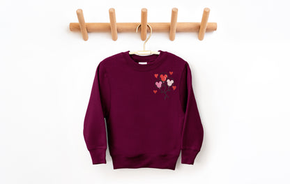 Youth Valentine Mickey Balloons Crewneck