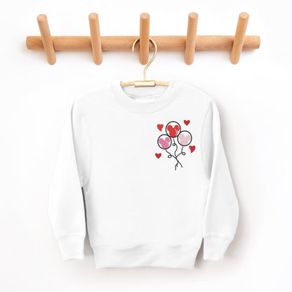 Youth Valentine Mickey Balloons Crewneck
