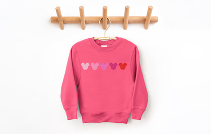Valentine Ombre Youth Crewneck