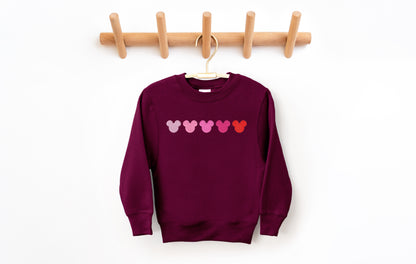Valentine Ombre Youth Crewneck