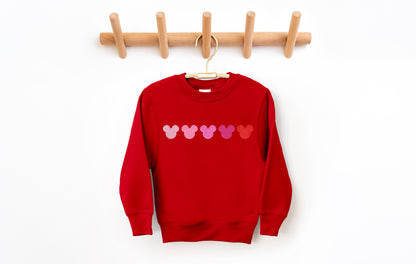 Valentine Ombre Youth Crewneck