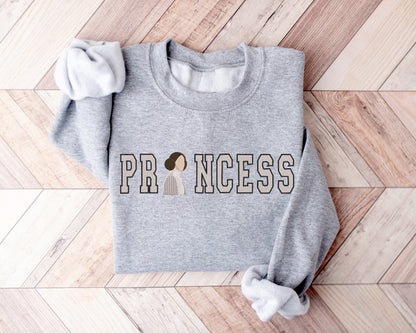 Princess Leia Silhouette Embroidered Sweater