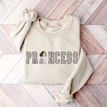 Princess Leia Silhouette Embroidered Sweater
