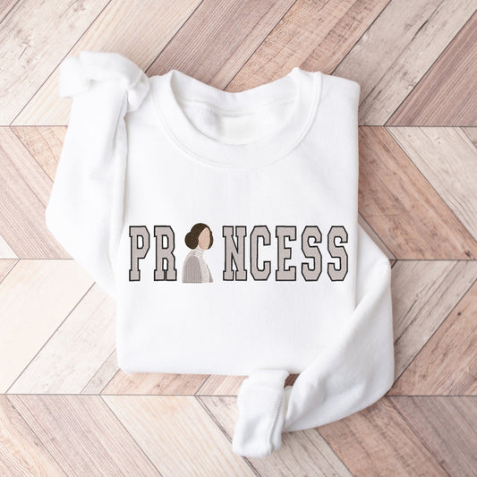 Princess Leia Silhouette Embroidered Sweater