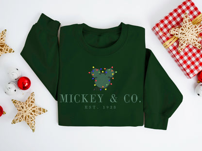 Mickey & Co. Holiday Lights Sweater