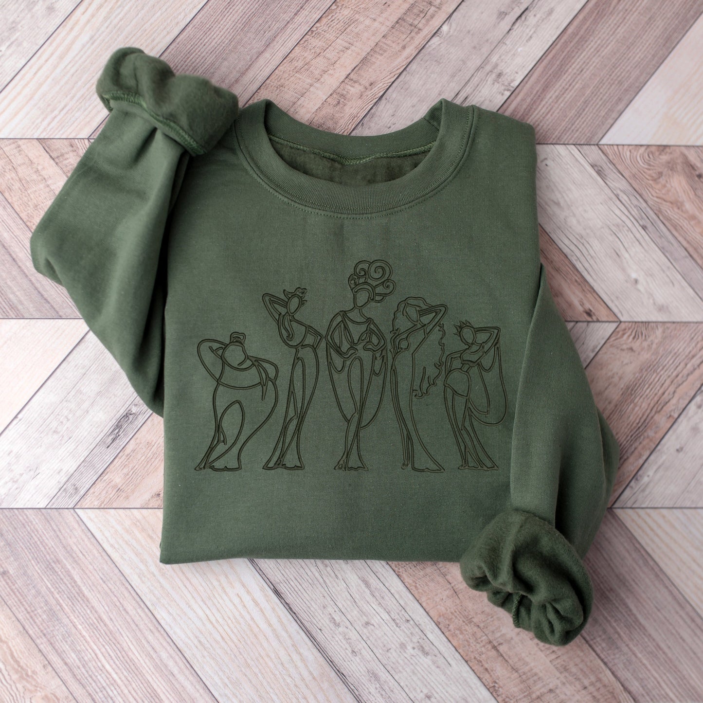 The Muses Minimal Line Art Sweater
