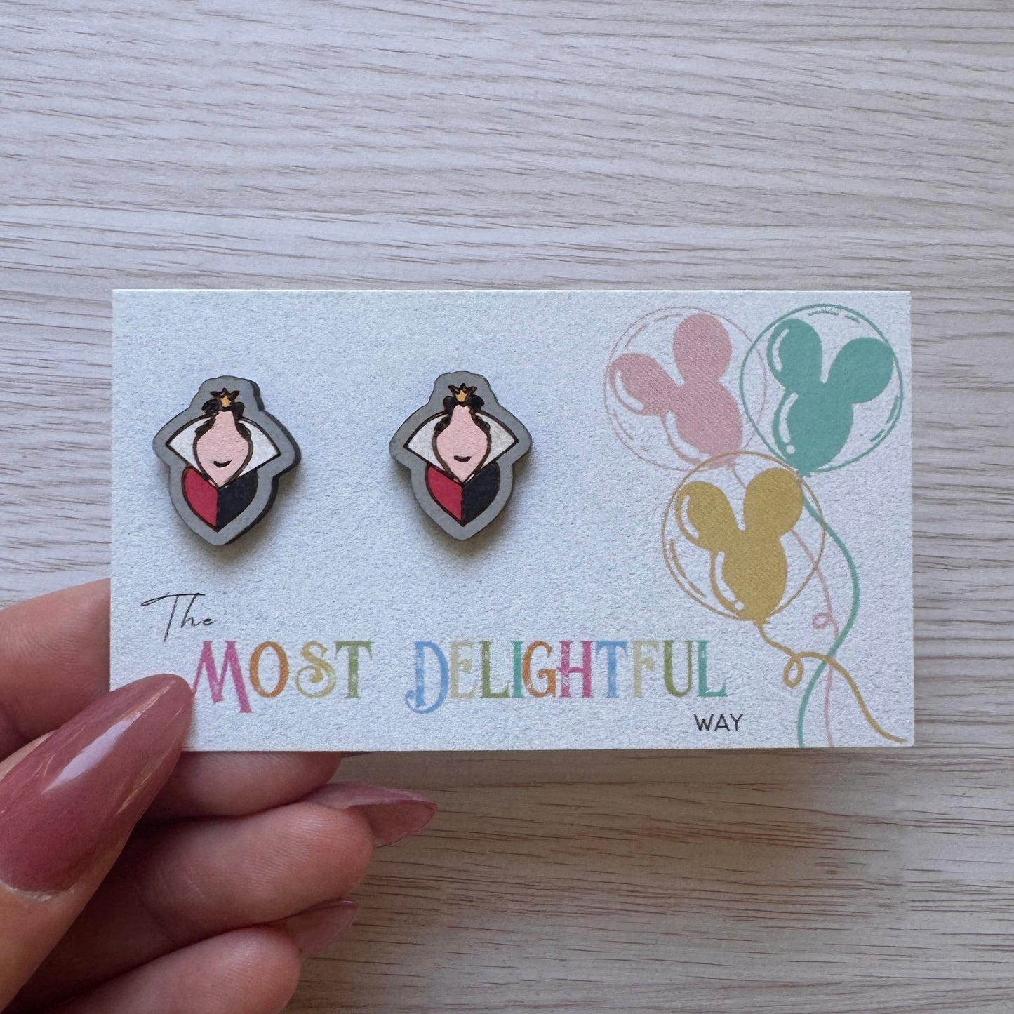 Queen of Hearts Inspired Stud Earrings