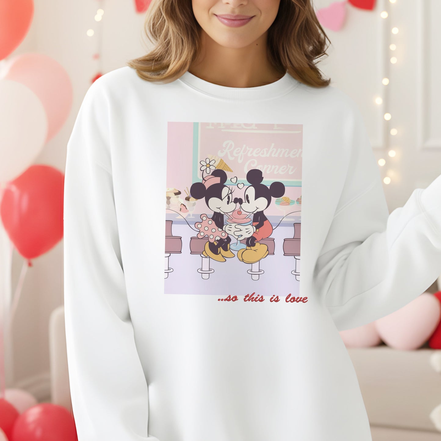 So This Is Love Sweatshirt (Printed + Embroidered)