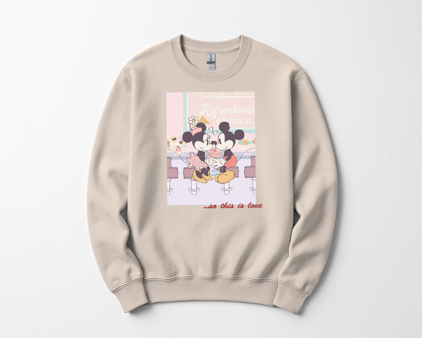 So This Is Love Sweatshirt (Printed + Embroidered)