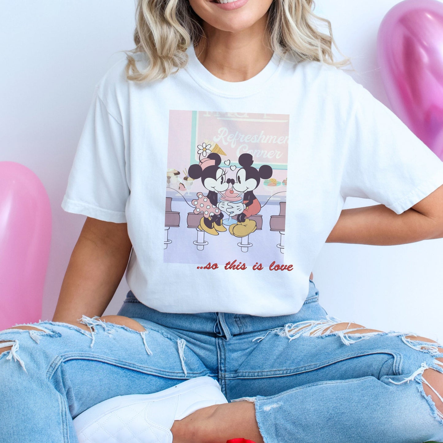 So This Is Love T-Shirt (Printed + Embroidered)